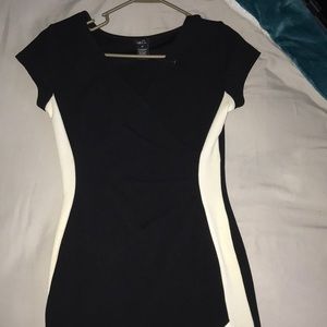 Black and White fitted dress